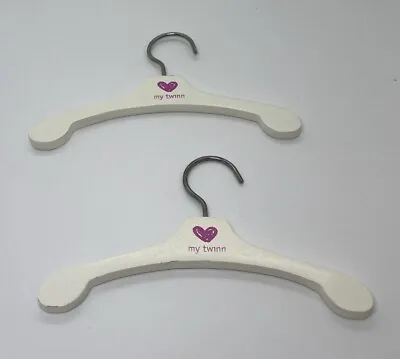 My Twinn Doll Clothing Hangers Hanger Lot White Heart • $13.99