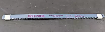 10 Blu-Mol Hacksaw Blades 10  USA Tuf-Flex Carbon Steel 18TPI No. 53FH NEW • $8.50