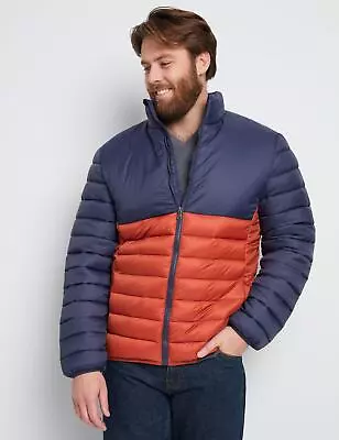 RIVERS - Mens Regular Jacket - Brown Winter Coat - Puffer - Two Tone - Casual • $19.08