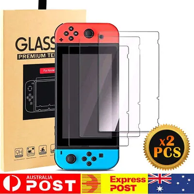 2x Premium Nintendo Tempered Glass Screen Protector For Switch OLED LITE Au • $6.99