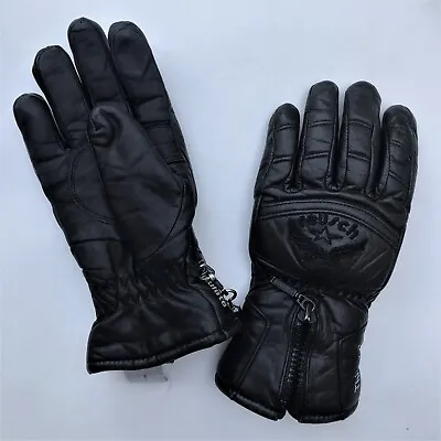 Reusch Gloves Black Leather Thinsulate 7548 Vintage  • $12.25