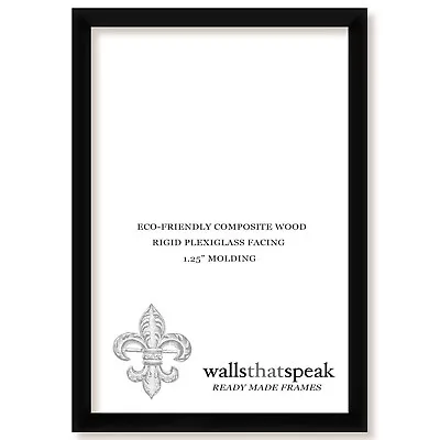 WallsThatSpeak Black Picture Frame For Puzzles Posters Photos Or Artwork • $20.66