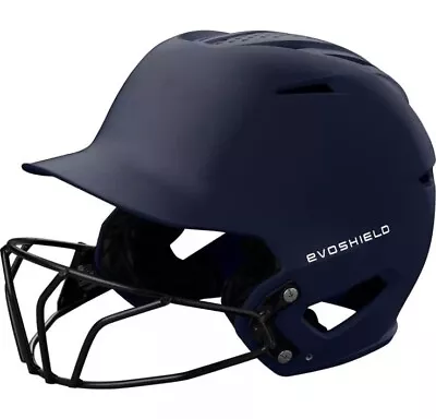 EvoShield XVT 2.0 Matte Fastpitch Batting Helmet With Facemask NAVY MD | LG • $42.49