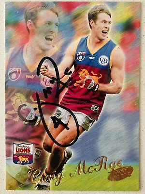 Craig McRae Signed 2000 AFL Select Brisbane Lions • $9.99