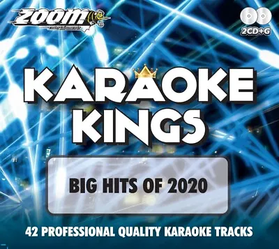 £4.95 • Buy Zoom Karaoke Kings - Big Chart Hits Of 2020 - Double CD+G Set - 42 Pop Tracks
