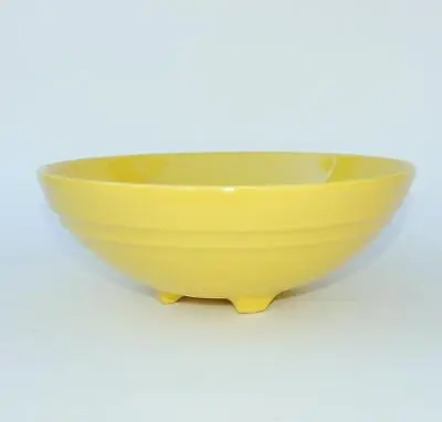 Pacific California Pottery Hostess Ware Large 4-Footed Yellow Salad Bowl #314 • $79.50