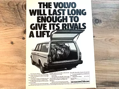 Volvo Estate 1985 - Frameable Wall Art Original Car Press Advert • $11.21