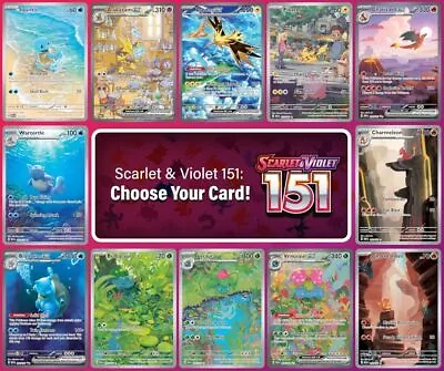 Pokémon Scarlet & Violet-151 Choose Your Card! All Ex Holo's Full Art + In NM! • $24.99