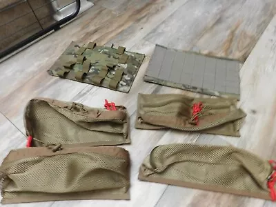 Military Multicam Panel X2 And Mesh Pouches X 4 • $44.53