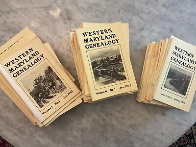 75 Western Maryland Genealogy MD 1985-2003 Incl Vol 1 Issue 1 & Last Iss Choice • $15.89
