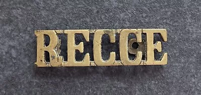 Genuine Reconnaissance Corps Recce Metal Shoulder Title • £90