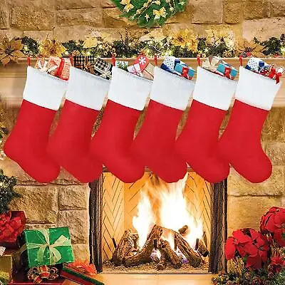 £1.99 • Buy Red Father Christmas Santa Sacks Stocking Socks Bags Gifts Present Xmas Toy 38cm