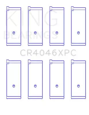 King Engine Bearings CR4046XPC Fits Honda B20B4 B20Z2 D16 SERIES ZC 16V • $66.93