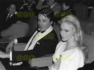 Photo - Alain Delon & Geraldine Danon At A Film Premiere In Paris 1986 • £4.95