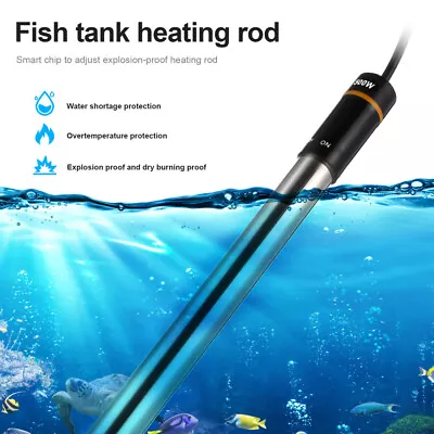 5-100 Gal 500W Aquarium Water Submersible Heater Fish Tank Water Auto Thermostat • $21.61