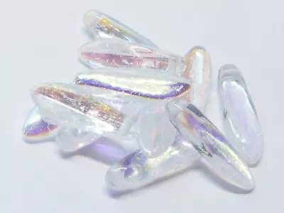 £1.59 • Buy 16mm Czech Glass Pressed Dagger/drop Beads - 16/5mm - Various Colours -20/40pcs 