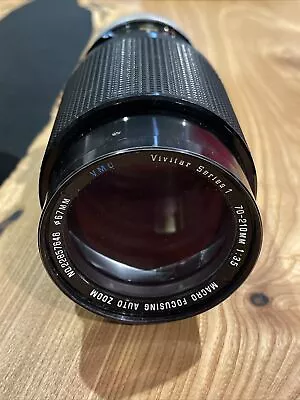 ⭐ Vivitar Series 1 70-210mm F/3.5 Canon FD-Mount Macro Manual Focus Zoom Lens ⭐ • $45