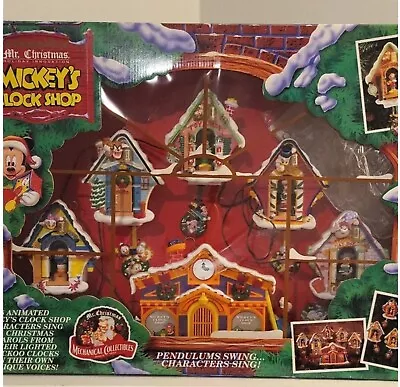 Mr. Christmas 1993 Disney Mickey's Clock Shop In Original Box - NEW • $200