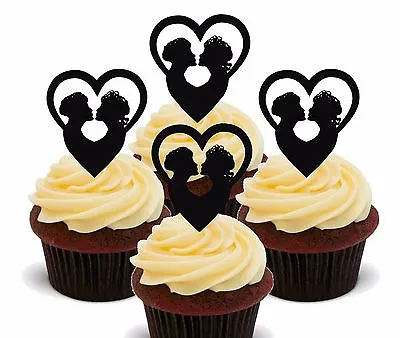 Civil Gay Wedding Edible Cup Cake Toppers Fairy Decorations Anniversary Female • $3.72