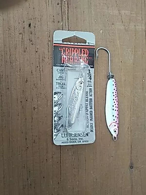 2  Luhr-Jensen  Crippled Herring  Chrome Nip 3/4 Oz With 1 Oz. Metal Jigs • $8