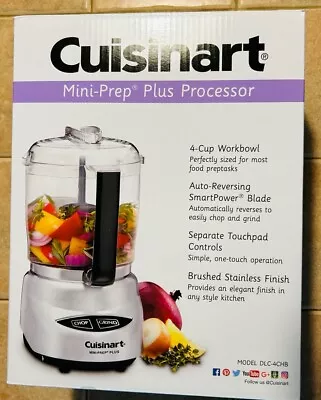 New Cuisinart DLC-4CHB 1.70ft Mini-Prep Plus 4-Cup Food Processor • $54.95