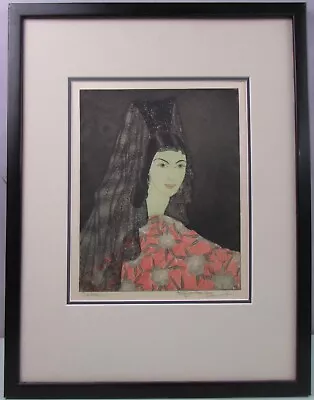 Camilla Margaret  Ann Gaug Original Color Etching Japanese Style Period 1950's • $289.99