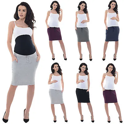 Purpless Maternity Pregnancy Elasticated OverUnder Belly Band Skirt Skirts 1500 • £9.98