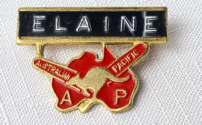 Vintage Australian Pacific Tours Souvenir Name Badge Collectable Brooch Pin • $17.95