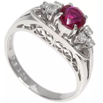 MIKIMOTO   Ring Ruby Diamond Platinum PT900 • $548