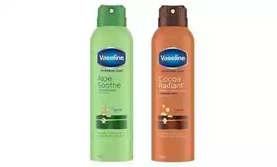 Vaseline Intensive Care Cocoa Radiant/Aloe Soothe Spray Moisturiser 190ml 1/3/6 • £7.99