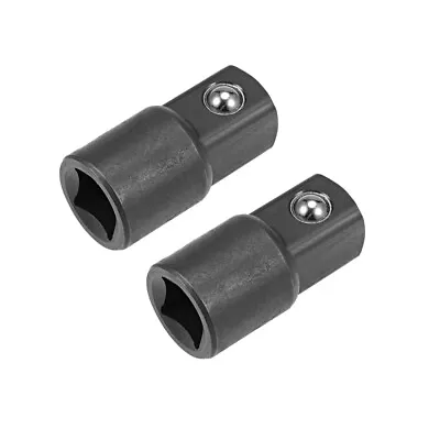 2pcs 3/8  Drive (F) X 1/2  (M) Socket Adapter Female To Male Cr-V Black • $14.68