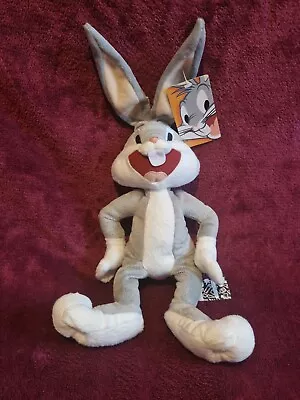 Bugs Bunny Looney Tunes Soft Toy Plush Boots Figure 2003 Vintage With Tags • £9.99