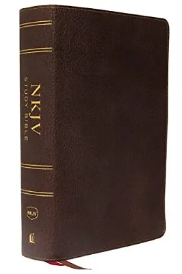 NKJV Study Bible Premium Calfskin Leather Bro. Nelson<| • £138.10