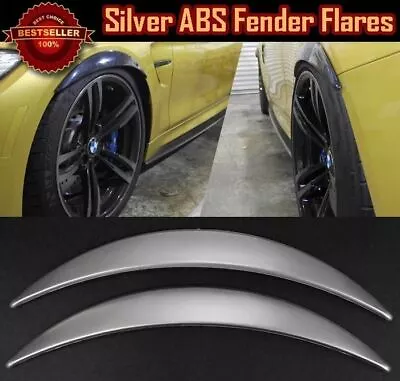 1 Pair Glossy Silver 1  Diffuser Wide Body Fender Flares Extension For Ford • $28.98