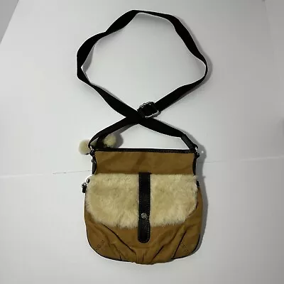 UGG Australia Suede Crossbody Purse Handbag Womans Sheepskin Medium Ugg Fur Bags • $24.88