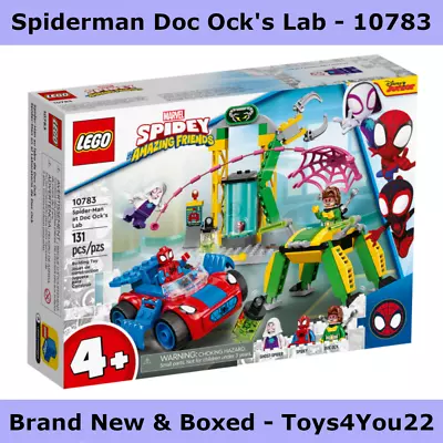 LEGO 10783 Marvel Spider-Man At Doc Ock’s Lab Set With Mech And Car Toy - BNIB • £47.97