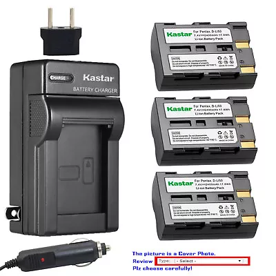 Kastar Battery AC Travel Charger For Konica Minolta NP-400 & Dimage A1 Dimage A2 • $30.99