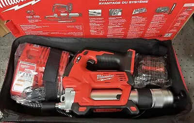 Milwaukee 2646-21CT M18 18V 2-Speed 48-Inch Hose Grease Gun Kit • $192.50