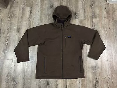 PATAGONIA Performance Better Sweater Hoodie Brown Full Zip Fleece Jacket Large • $109.99