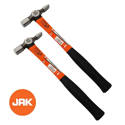 2 X JAK 4oz Cross Pein Hammer Fibreglass Handle Small Light Pin Tack Nails Clip • £7.95