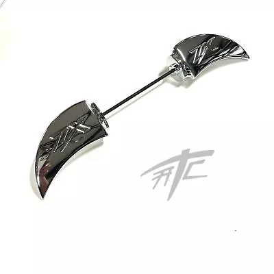 $249.99 • Buy Zx-14 Chrome Zx Engraved Front Axle Wings 2006-2011 Kawasaki Ninja Zx-14