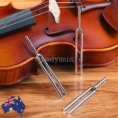 $8.89 • Buy Tuning Fork  A  440 Tuner For Violin Mandolin Guitar Musical Instrument Steel