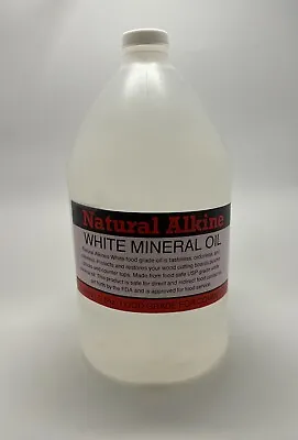 Natural Alkine Food Grade White Mineral Oil 1 Gallon (128Oz) For Lubricating • $36