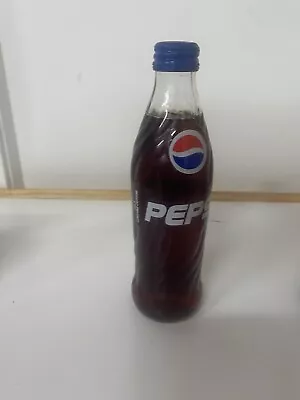 Vintage Pepsi 300ml Glass Soft Drink Bottle Pyro Label With Screw Cap • $28