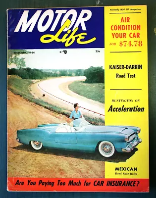 1954 Mag HOT ROD & CUSTOM Cars KAISER DARRIN Hot Rod DRAG Racing Bonneville ScTa • $16.79