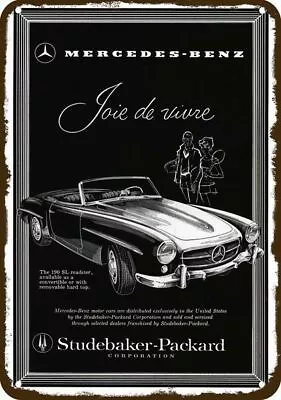 1958 MERCEDES BENZ 190SL ROADSTER Car Vintage-Look DECORATIVE REPLICA METAL SIGN • $24.99