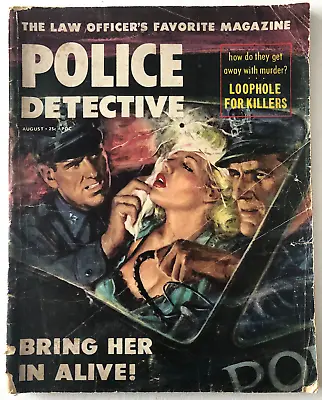 £1 • Buy Police Detective Magazine Vol 7 #4  - August 1953 - Very Rare