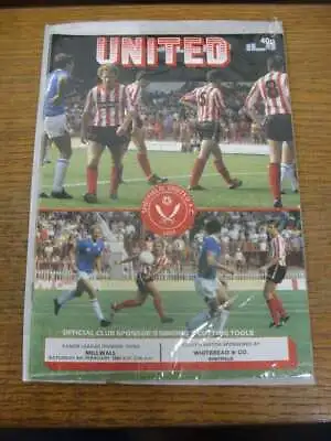 04/02/1984 Sheffield United V Millwall • £3.99