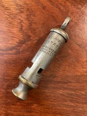 £28 • Buy Antique / Vintage 1909-1940 The Metropolitan Whistle J Hudson & Co. 244 Barr St 