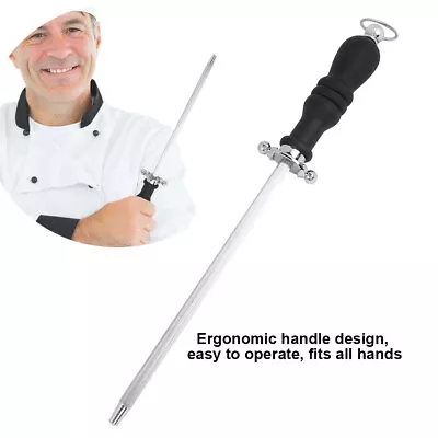 Stainless Steel Sharpener Knife Practical Kitchen Sharpening Rod Stick Tool JY • $18.28